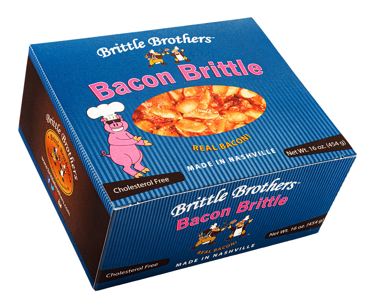 Brittle Brothers - Bacon Peanut Brittle - 1 Pound Box (Wholesale)