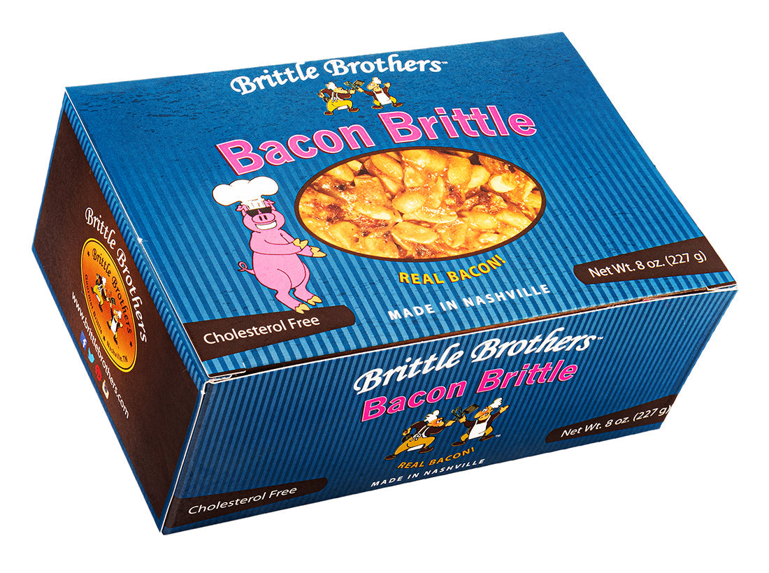 Brittle Brothers - Bacon Peanut Brittle - 8 oz. Box (Wholesale)
