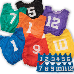 Lightweight Numbered Scrimmage Vest - Adult (Dozen) Gold