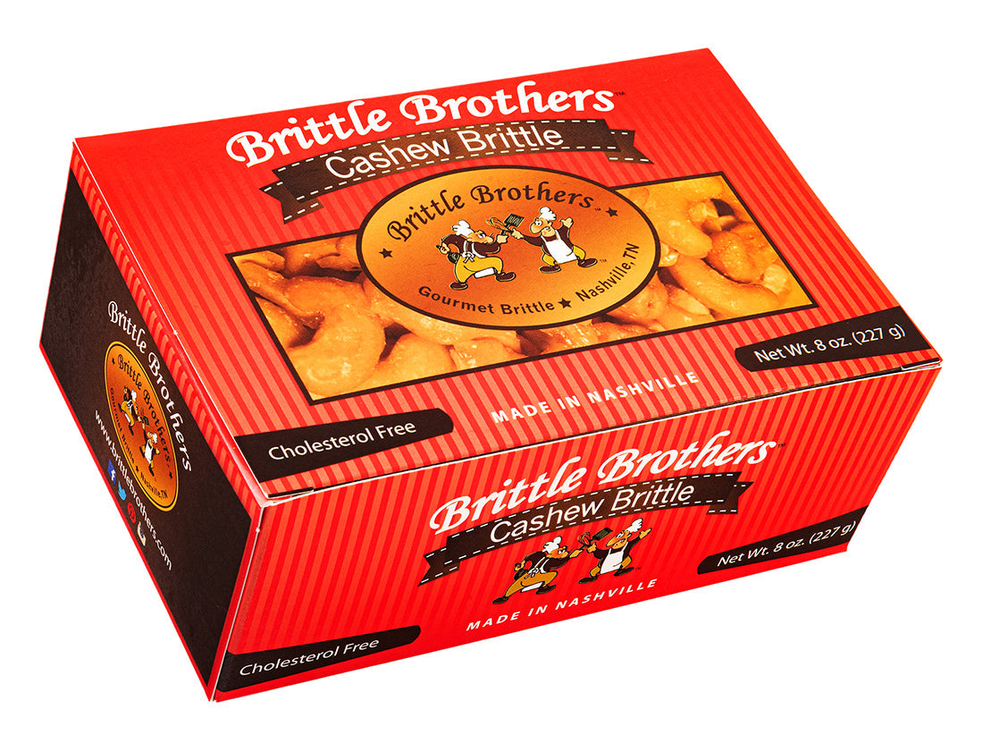 Brittle Brothers - Cashew Brittle - 8 oz. Box (Wholesale)
