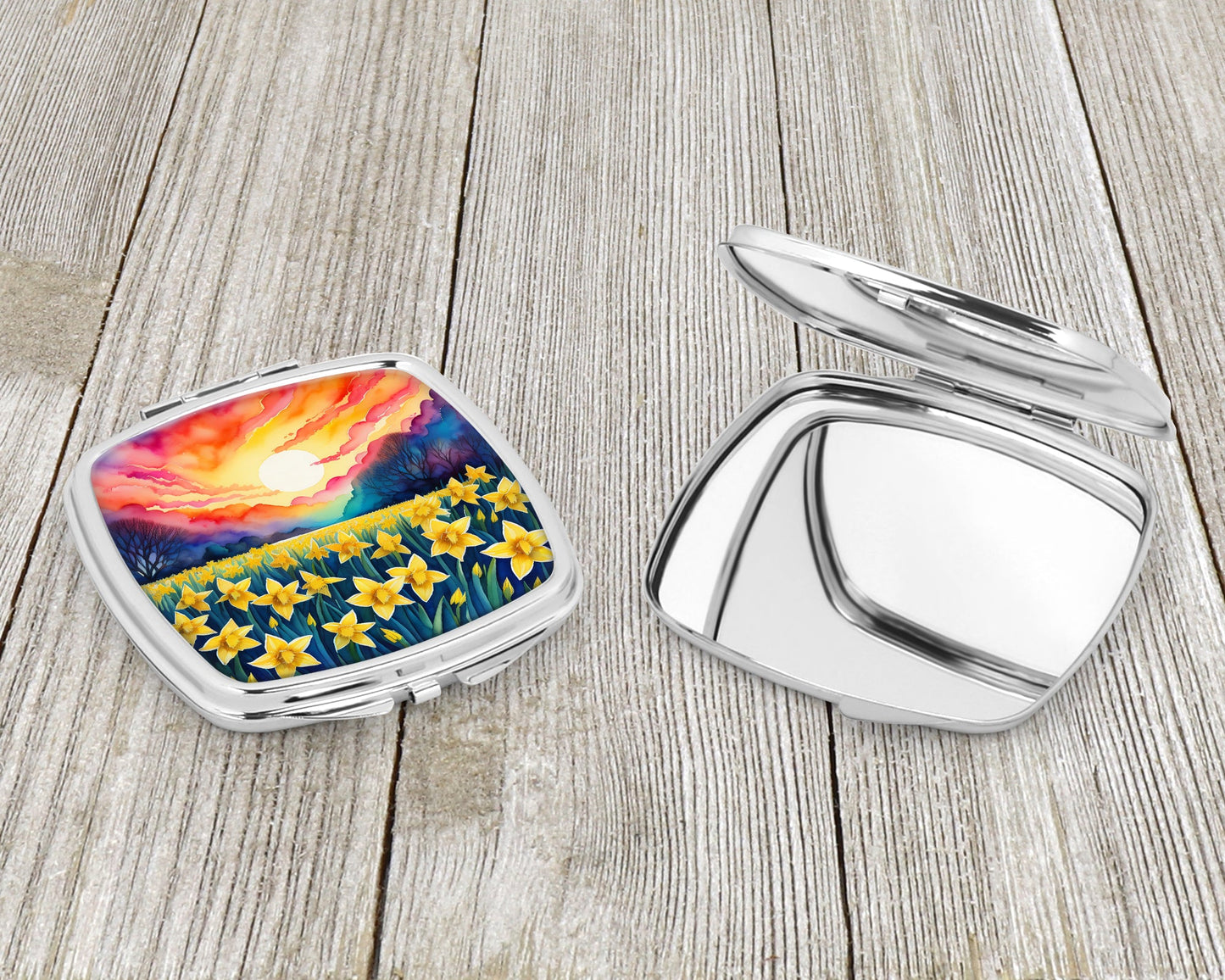 Colorful Daffodils Compact Mirror