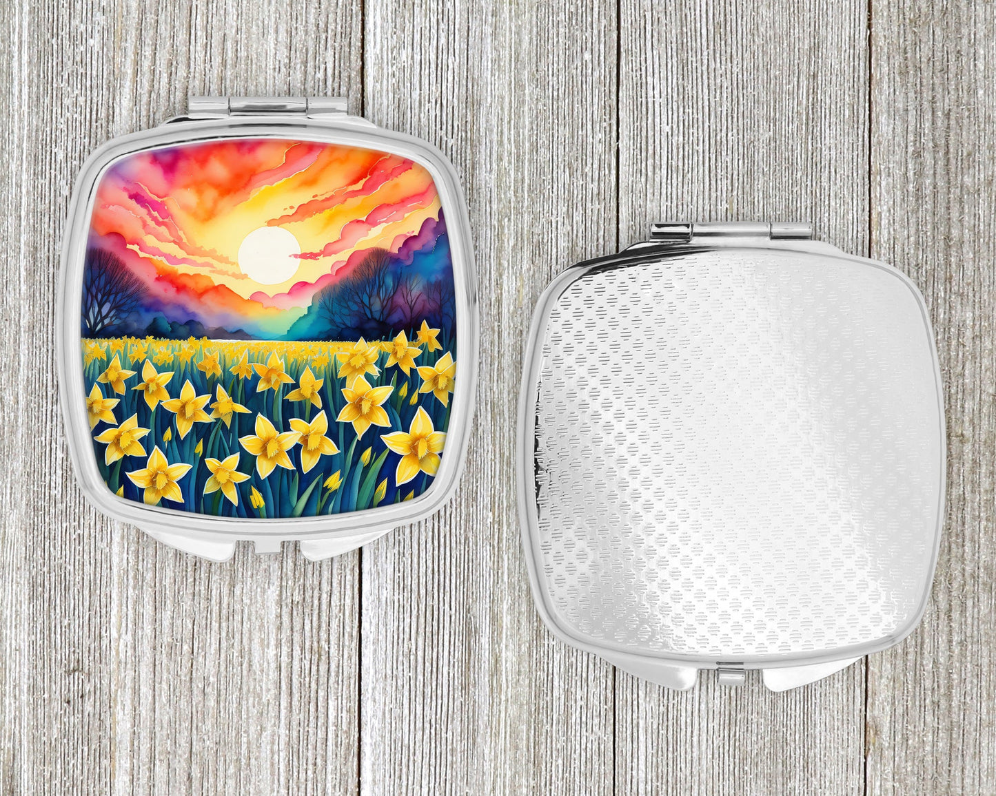 Colorful Daffodils Compact Mirror