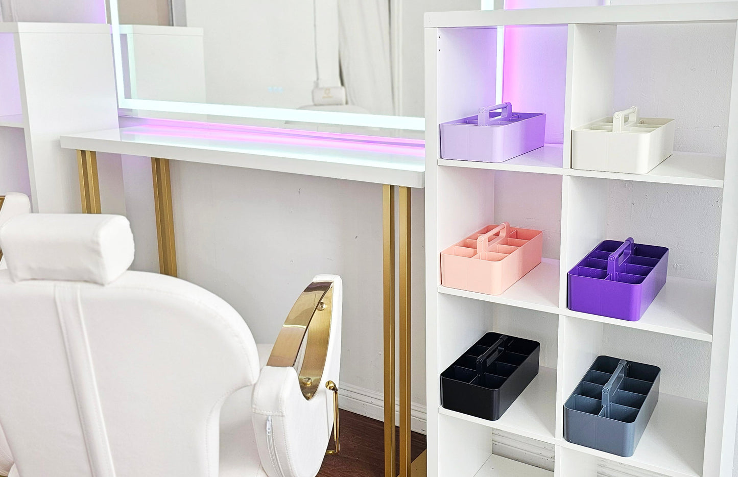 Enjoy Organizer - 3 PACK MIX -Portable Caddy, DIY Dividers, 8 Compartments, School Office Supplies Home Craft with Handle Made in USA