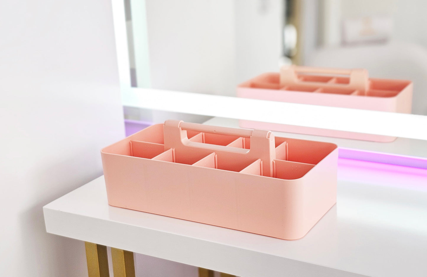 Enjoy Organizer - 3 PACK MIX -Portable Caddy, DIY Dividers, 8 Compartments, School Office Supplies Home Craft with Handle Made in USA