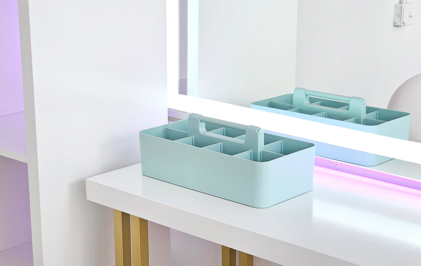 Enjoy Organizer - 3 PACK MIX -Portable Caddy, DIY Dividers, 8 Compartments, School Office Supplies Home Craft with Handle Made in USA