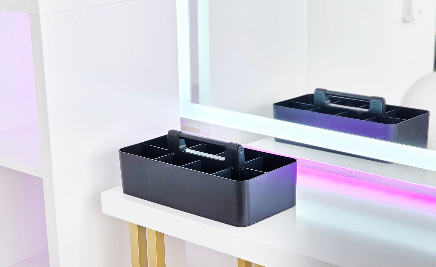 Enjoy Organizer - 3 PACK MIX -Portable Caddy, DIY Dividers, 8 Compartments, School Office Supplies Home Craft with Handle Made in USA