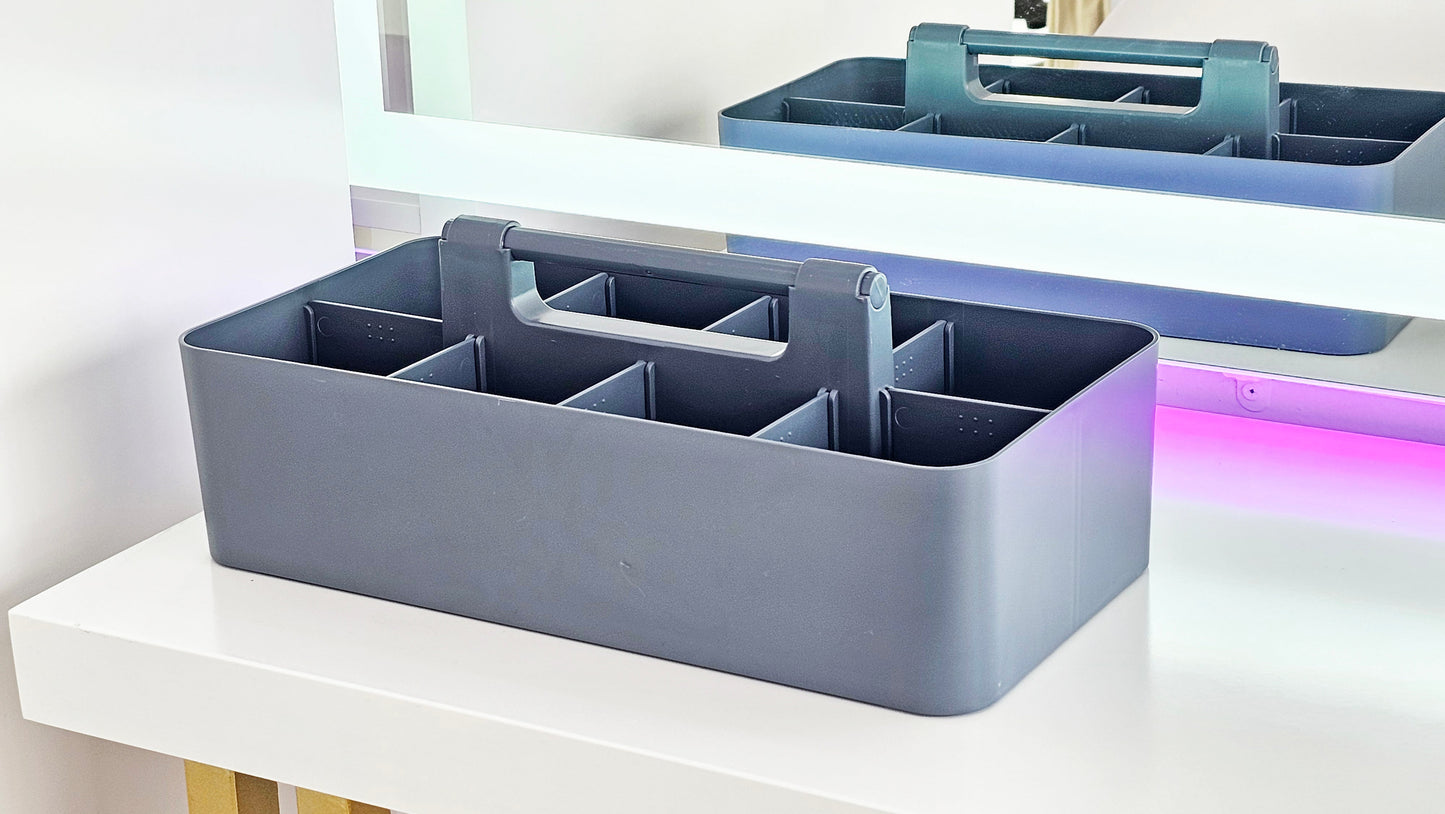 Enjoy Organizer - 3 PACK MIX -Portable Caddy, DIY Dividers, 8 Compartments, School Office Supplies Home Craft with Handle Made in USA