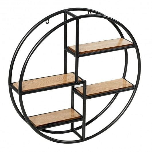 Hanging Storage Shelf Circular Wall-Mounted 4-Tier Rack