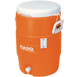 Igloo 5 Gallon Orange Cooler w/Seat Lid