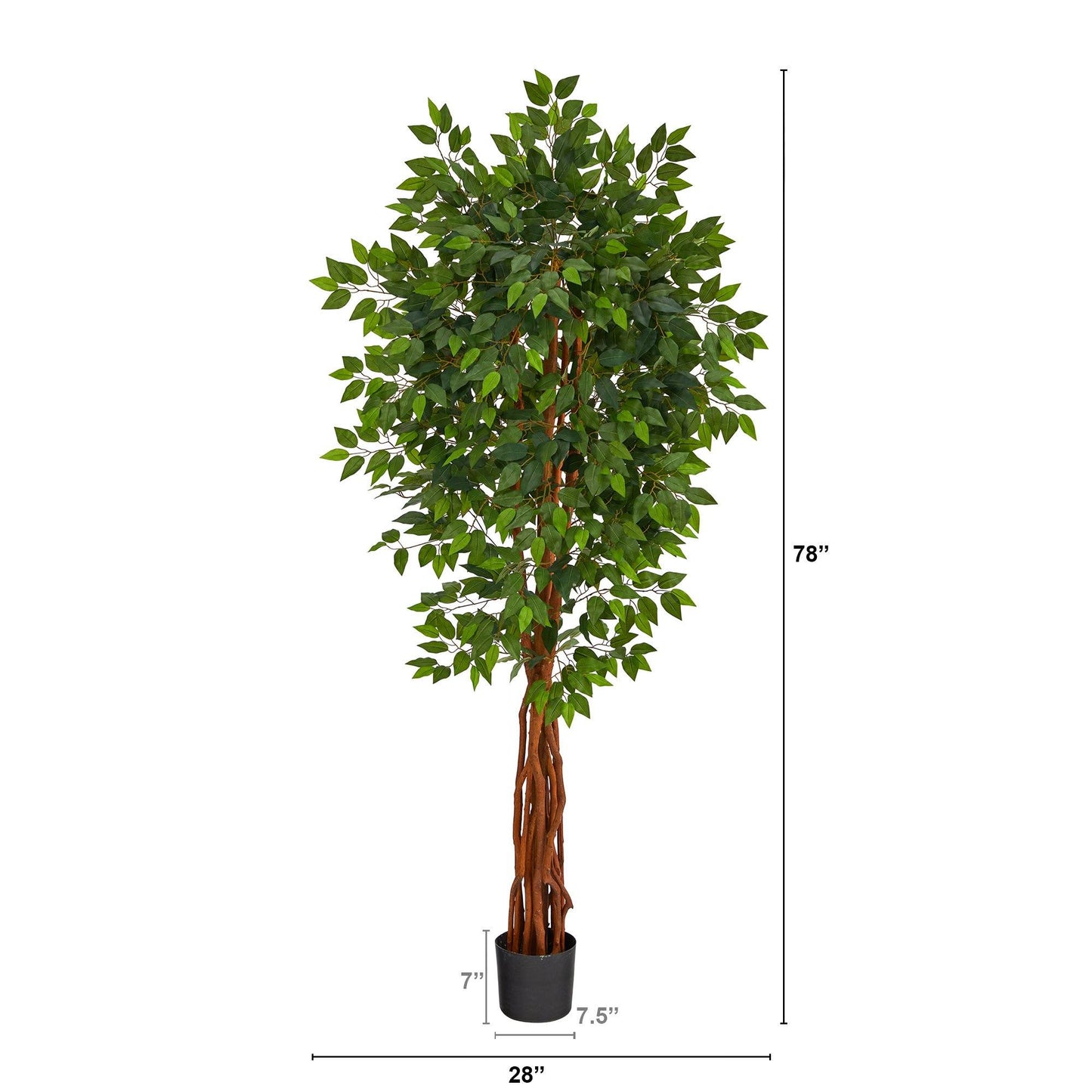 Artificial Ficus Tree 6.5’