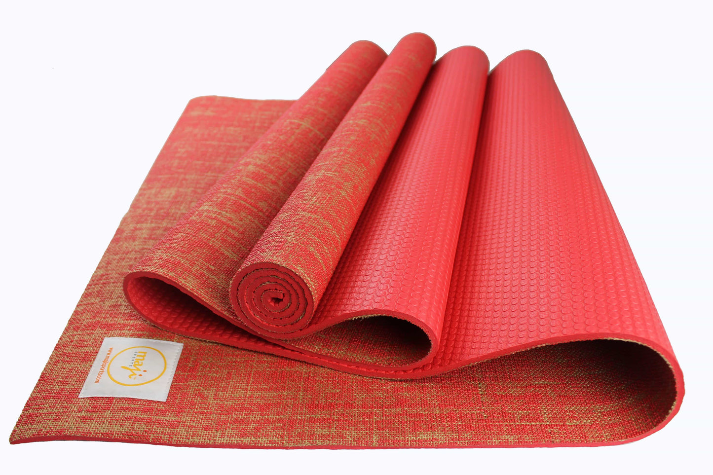 Jute Premium ECO Fitness, pilates, yoga mat + Trigger Ball + Massage Stick
