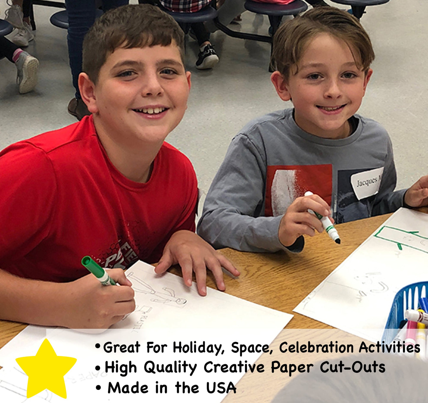 SHAPES ETC. Small Assorted Cut-Out - Star