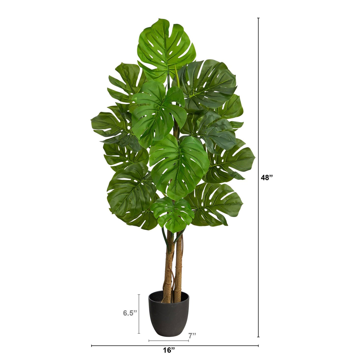 Artificial Monstera Tree UV Resistant (Indoor/Outdoor) 4’