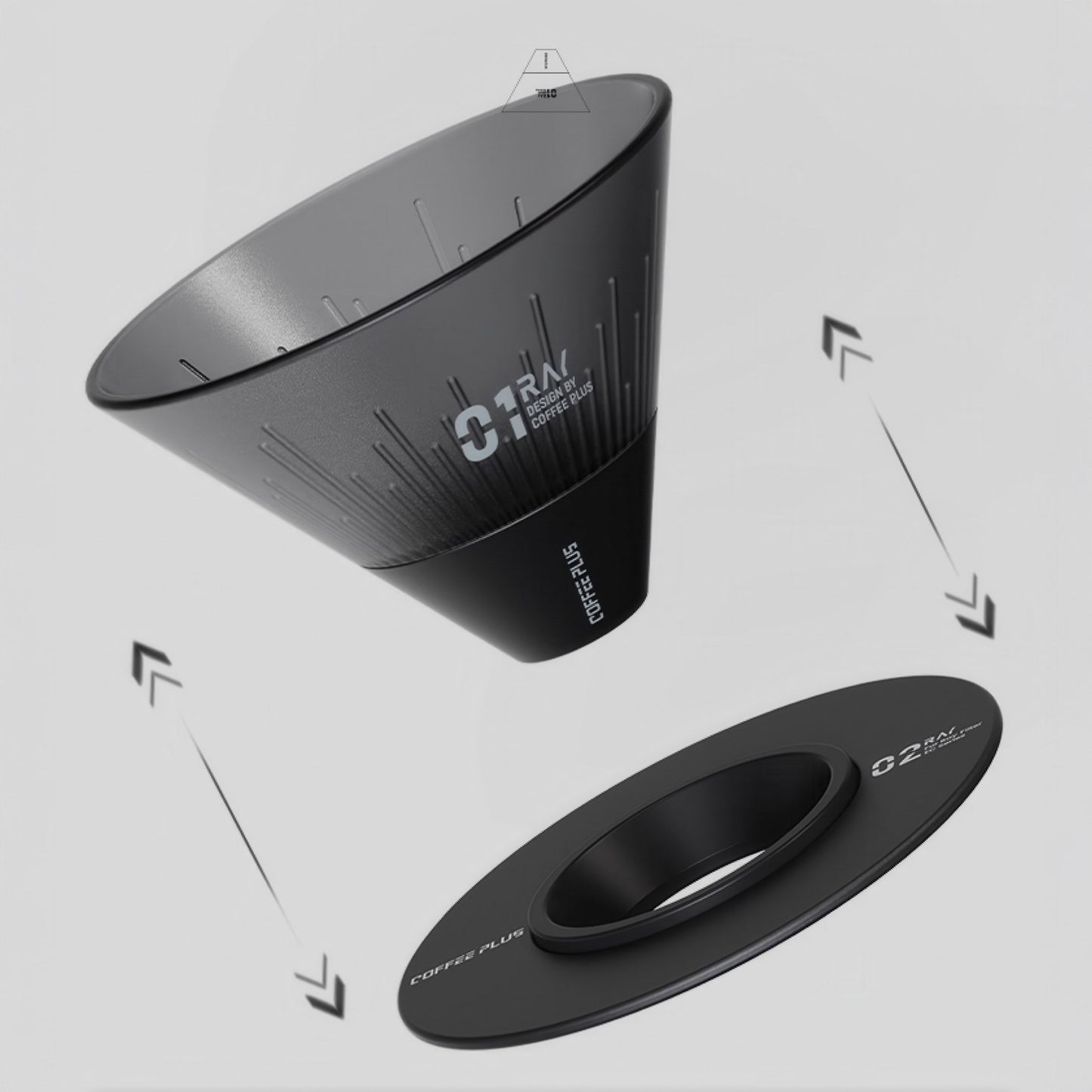 Ray Star Shadow V60 Style Pour Over Coffee Dripper