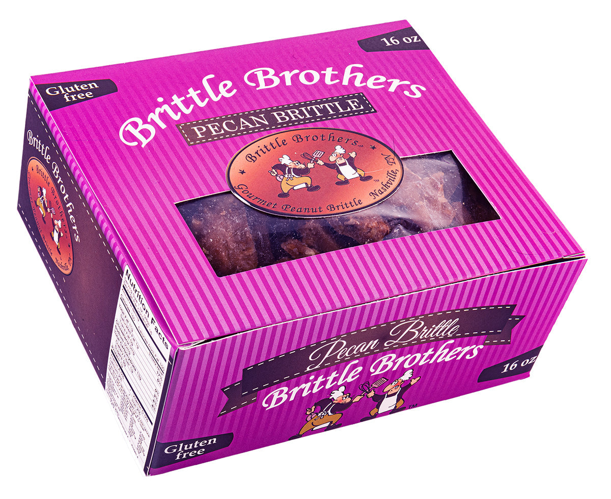 Brittle Brothers - Pecan Brittle - 1 Pound Box (Wholesale)