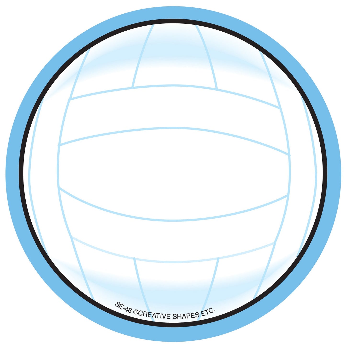 SHAPES ETC.  Large Notepad - Volleyball