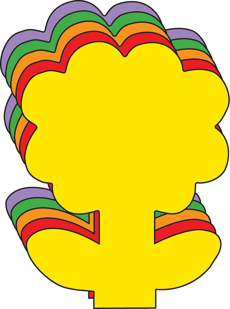 SHAPES ETC. Small Assorted Cut-Out - Flower