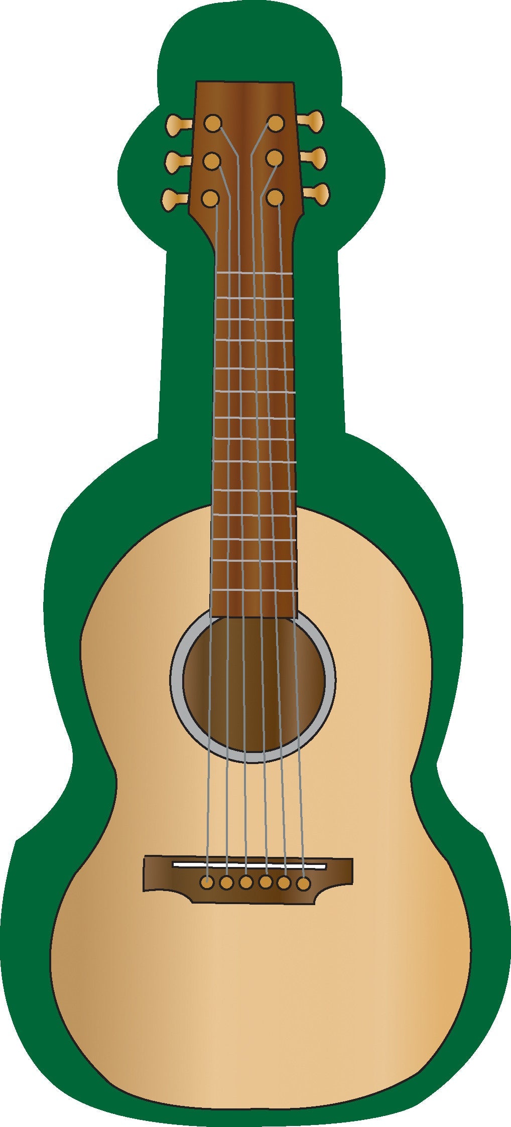 SHAPES ETC. Large Notepad - Guitar