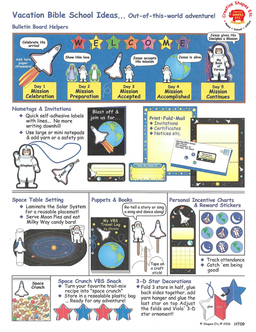 SHAPES ETC. Mini Notepad - Astronaut
