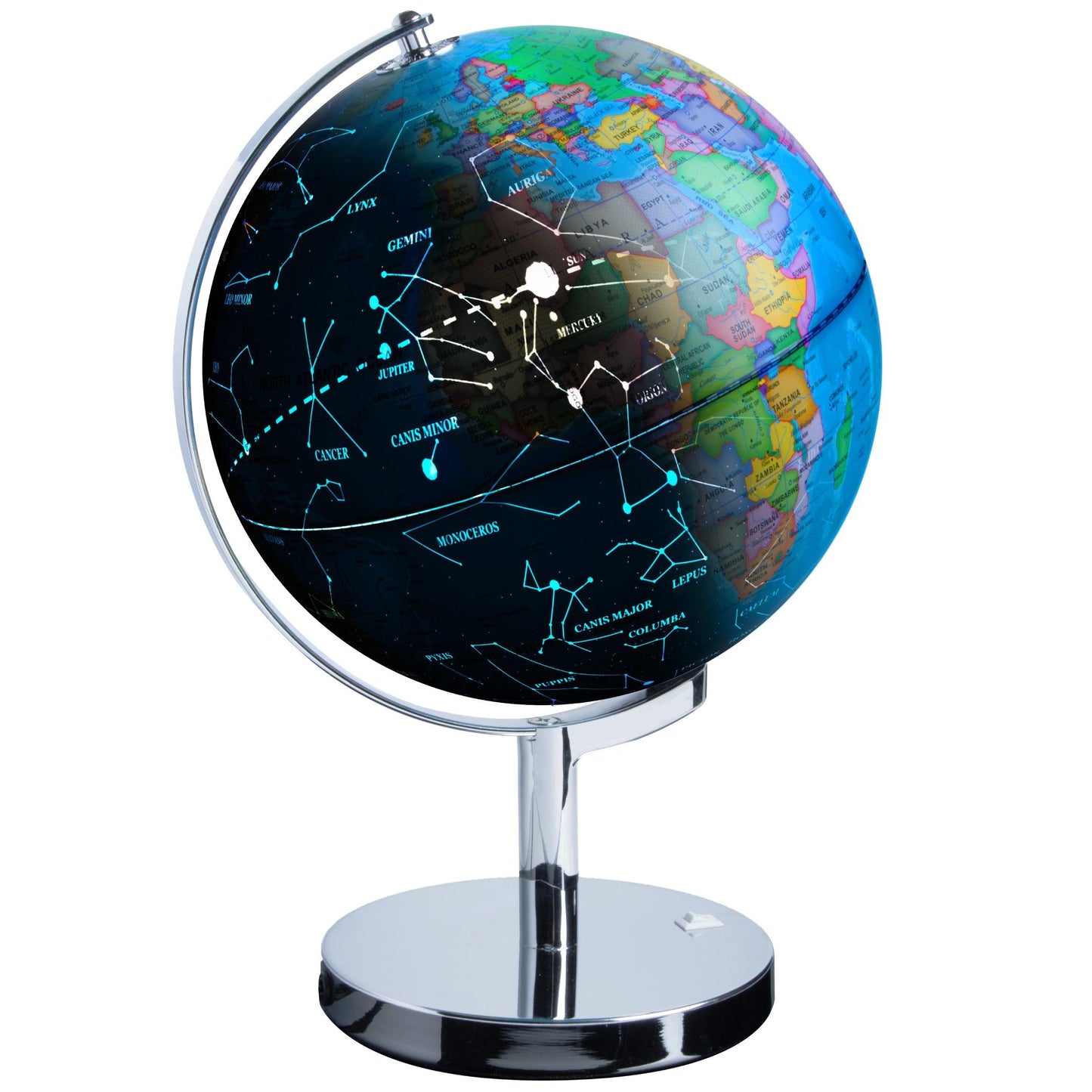 USA Toyz Illuminated Globe for Kids Learning - 9" Diameter