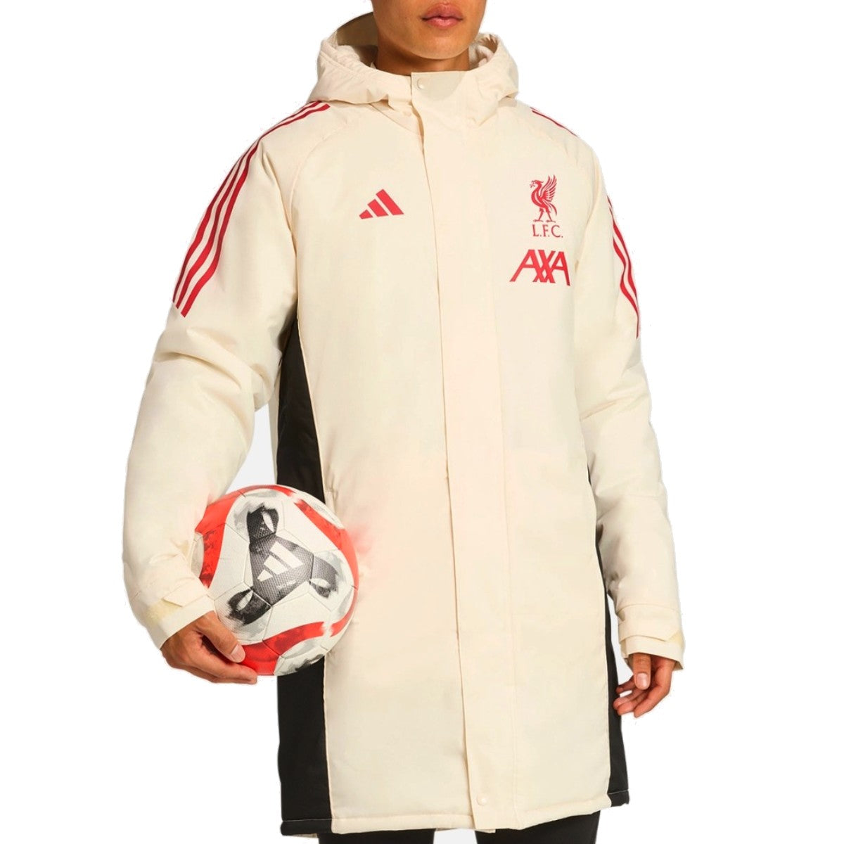 Liverpool FC training bench parka jacket 2025/26 - Adidas