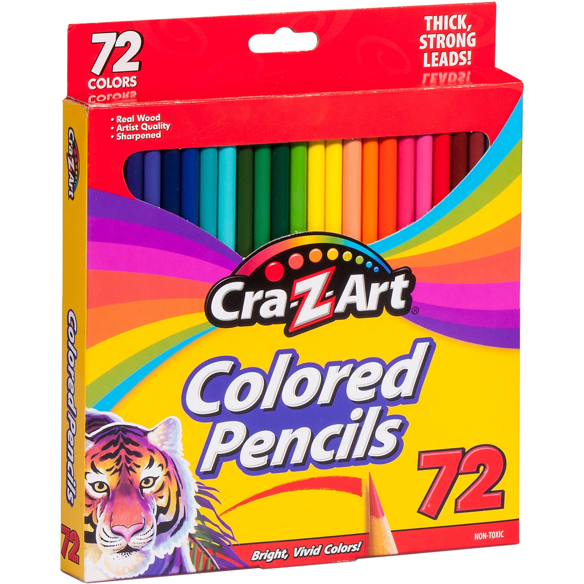 Classic Colored Pencils, 72 Count, Multicolor, Beginner Child to Adult, Back to School