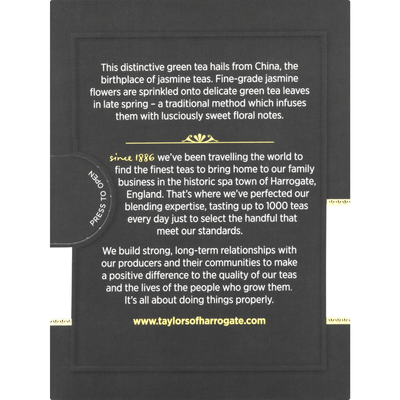 Taylors Of Harrogate Jasmine Green Tea (6x20BAG )