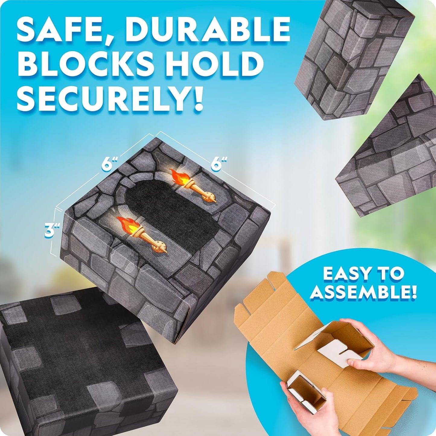 Jumbo Castle Building Blocks Playset For Creative Kids