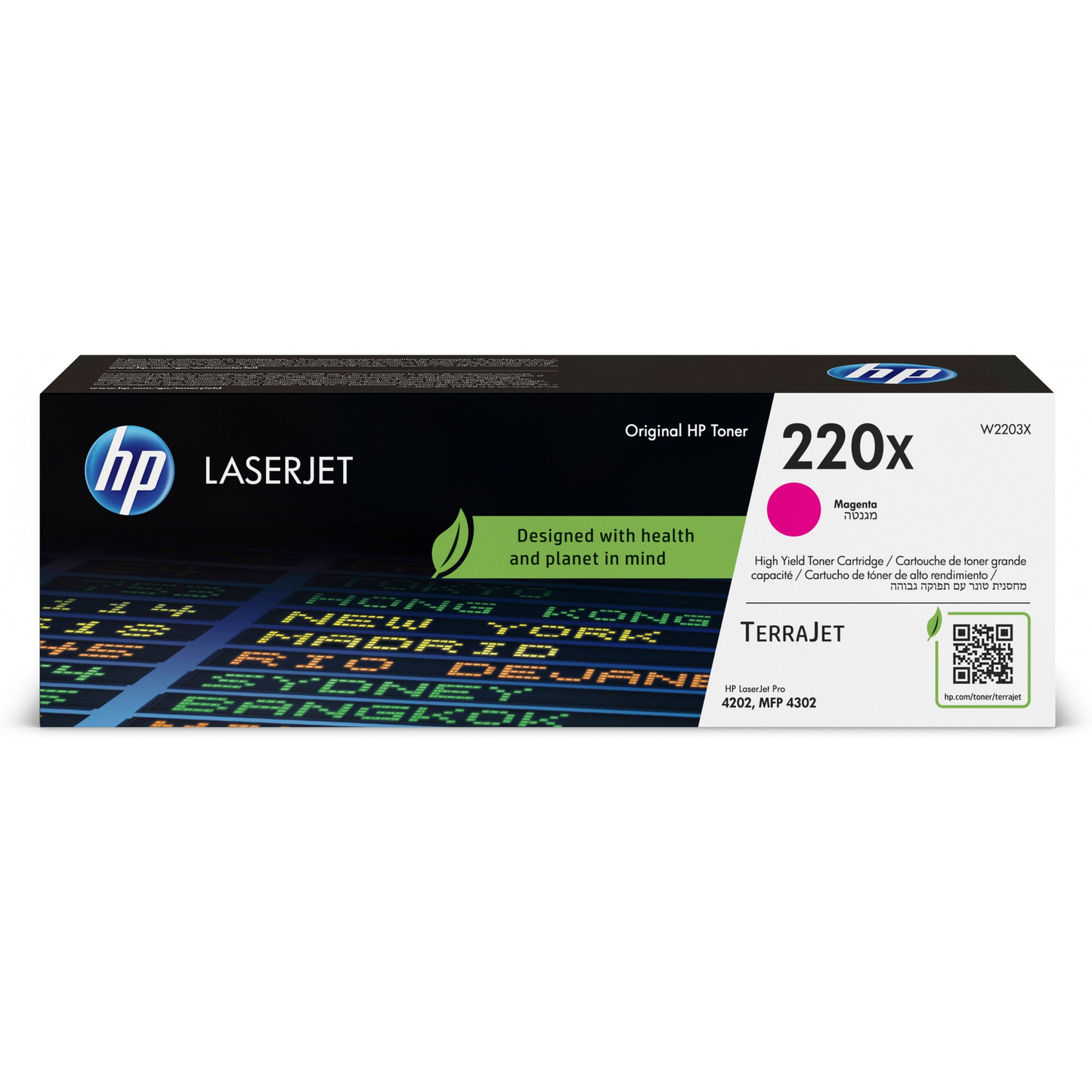 HP 220X Magenta Original LaserJet Cartridge toner 1 kusov Originál (W2203X)