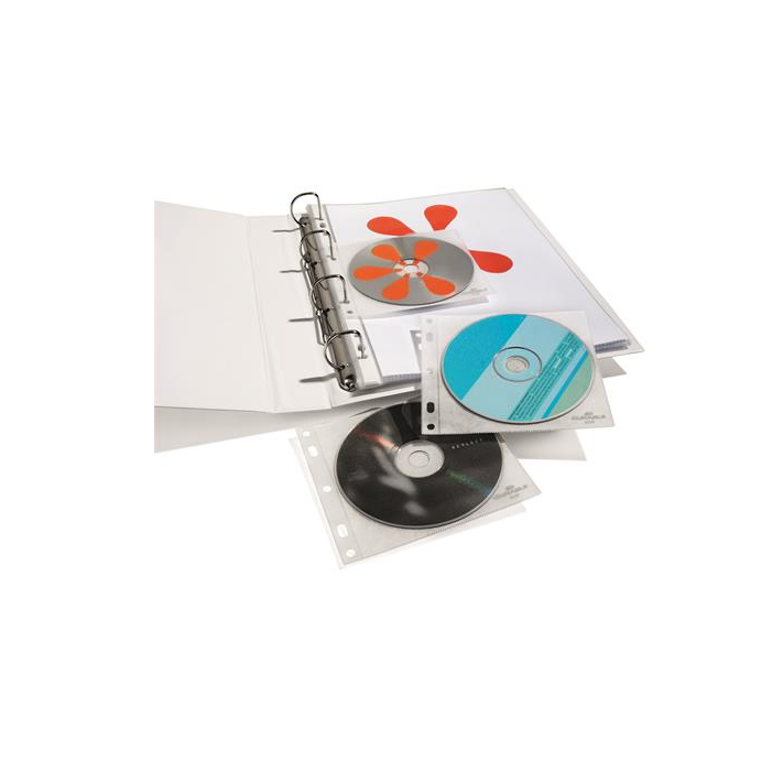 Durable 523919 lefűzhető CD/DVD tartó (10 db CD-hez) (523919)