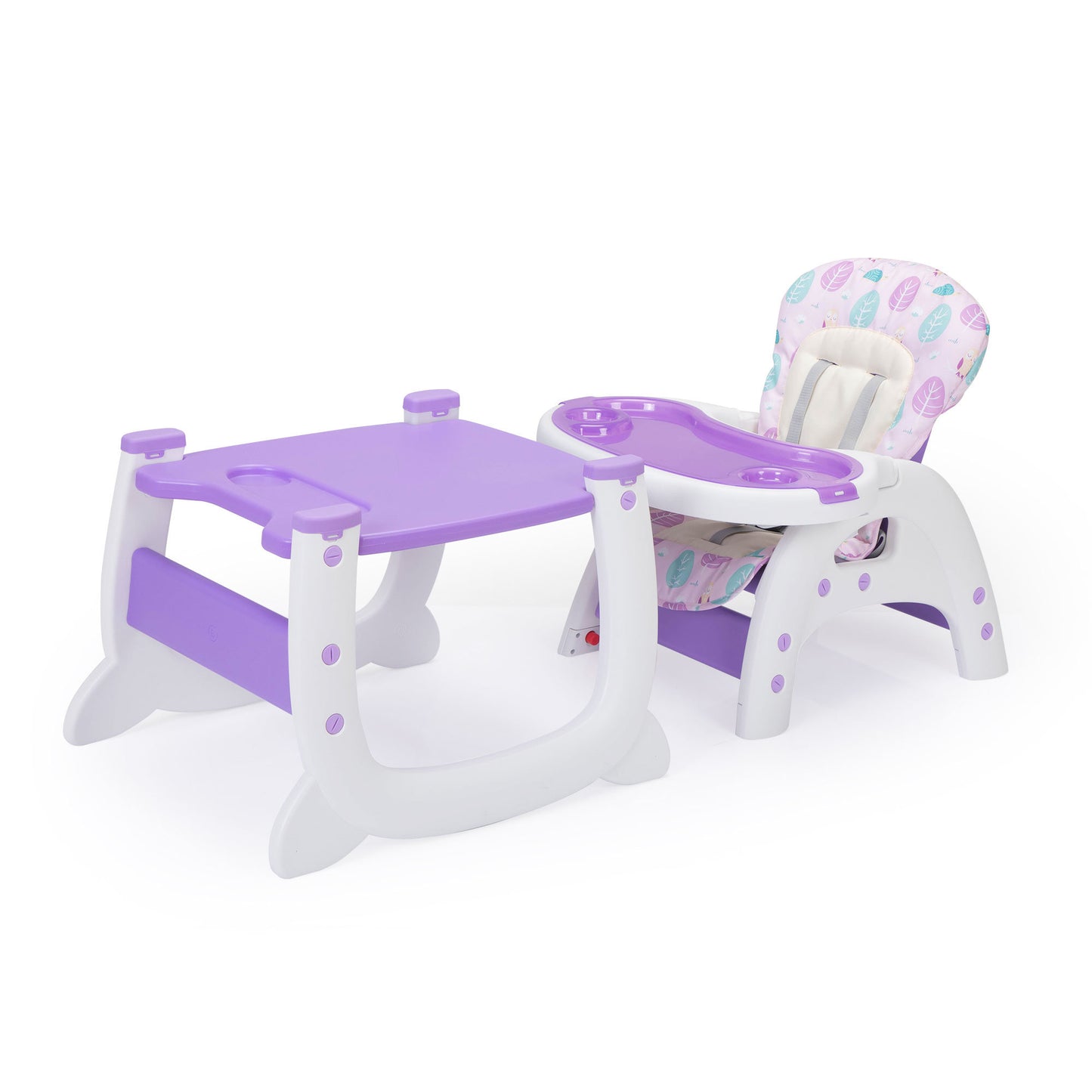 Multipurpose Adjustable Highchair,Children's dining chair for Baby Toddler Dinning Table with Feeding Tray and 5-Point Safety Buckle XH