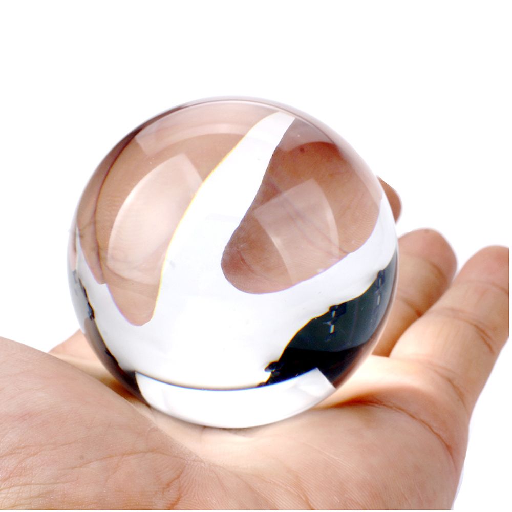 DSJUGGLING Small Size of Clear Acrylic Contact Juggling Ball for Beginners, Kids & Mini Transparent Practice Juggling Ball for Small Hands