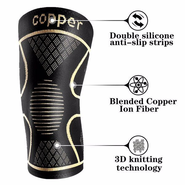 COPPER Knee pads (one pair)-joint protection and support for running, exercise, and knee pain relief-knee pads for men and women