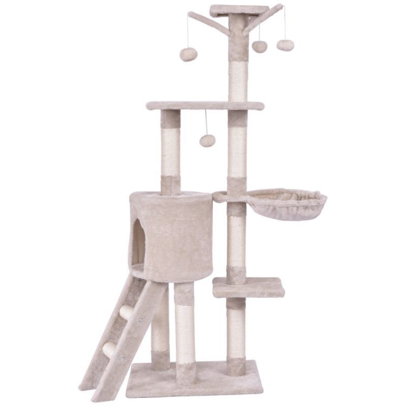 56 Inch Condo Scratching Posts Ladder Cat Play Tree