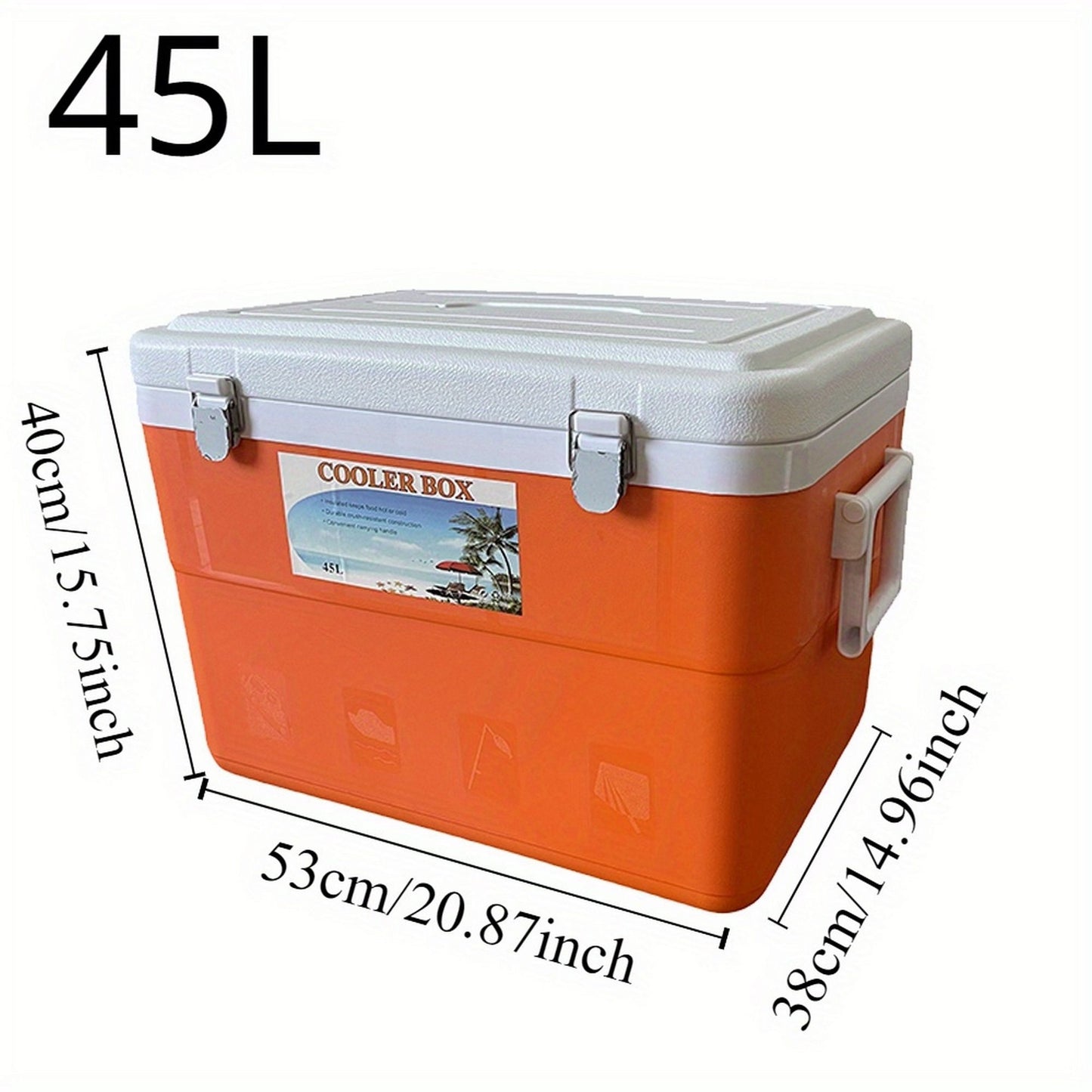 1/5.2/8.4/13.7/28.5/47.5 QT picnic incubator, fresh-keeping box, outdoor picnic, barbecue, camping portable incubator, fresh orange box