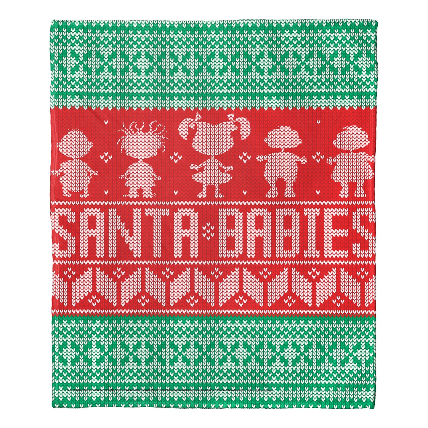 Rugrats; Santa Babies Aggretsuko Comics Silk Touch Throw Blanket; 50" x 60"