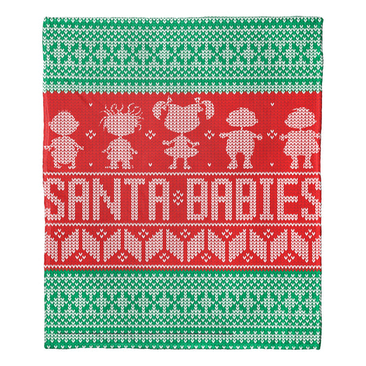 Rugrats; Santa Babies Aggretsuko Comics Silk Touch Throw Blanket; 50" x 60"