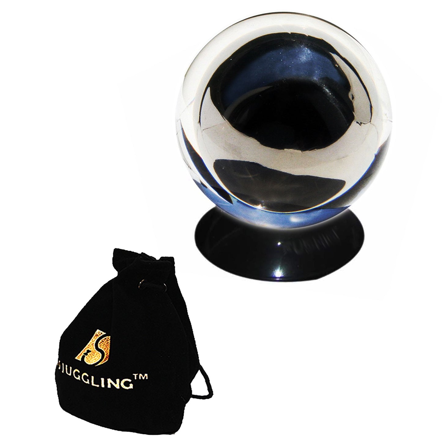 Clear Acrylic Contact Juggling Ball 4" - 100mm Great for Beginners, isolations, Body Rolls and Head balances