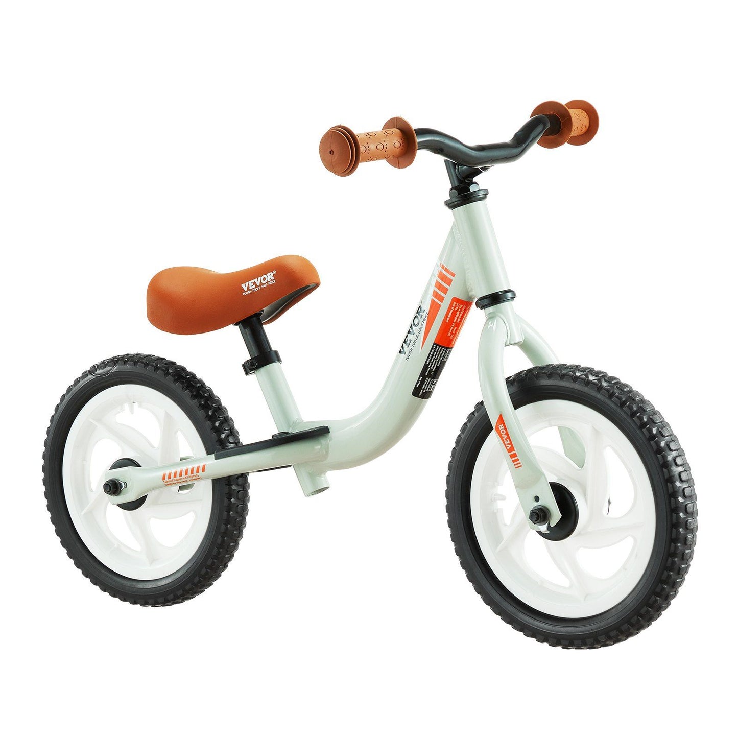 VEVOR Toddler Balance Bike, 12" Lightweight Aluminum Alloy Kids Bike with Adjustable Seat & Handlebar, EVA Foam Tires, No Pedal Kids Balance Bicycle Gift for 1-5 Years Boys Girls, 55LBS Support