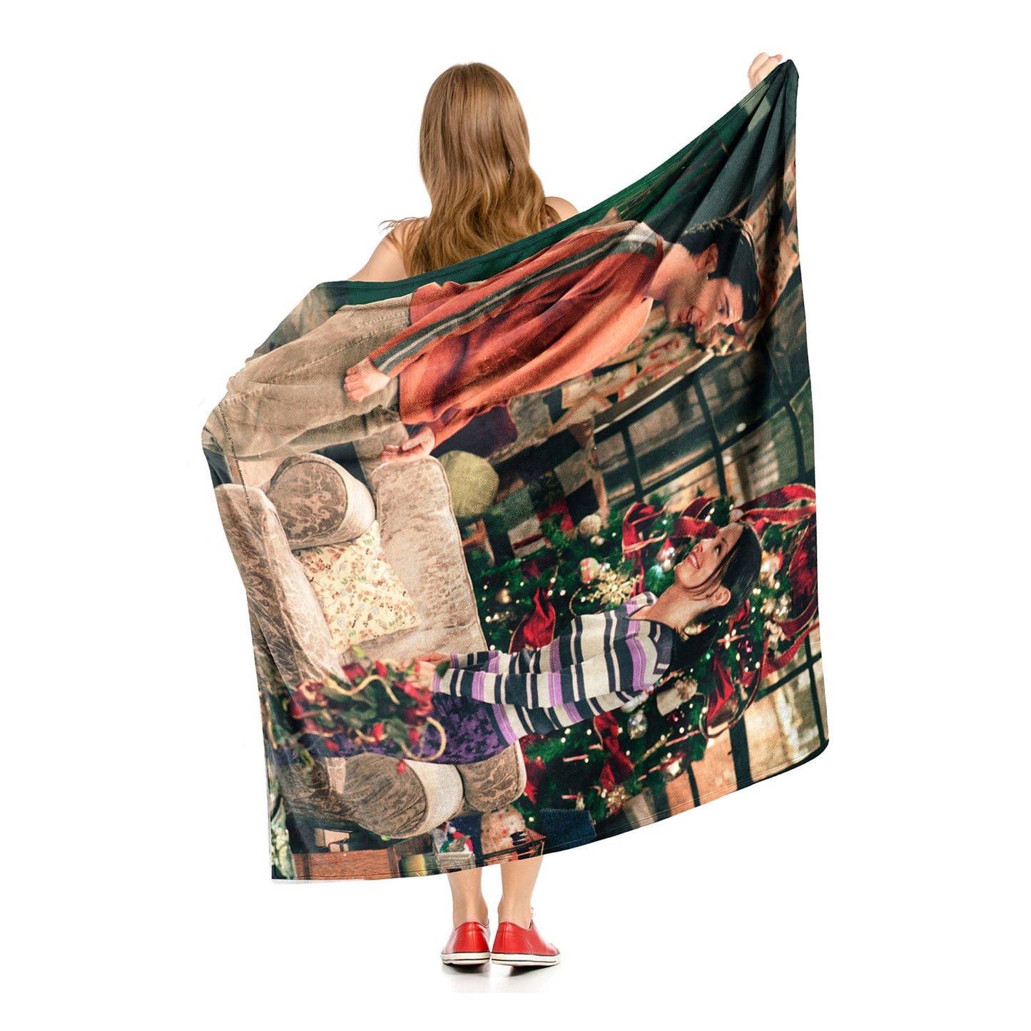 Friends Silk Touch Throw Blanket, 50" x 60", Christmas Siblings