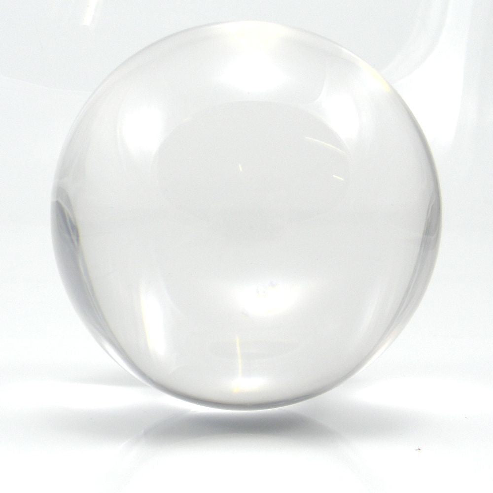 Clear Acrylic Contact Juggling Ball 4" - 100mm Great for Beginners, isolations, Body Rolls and Head balances