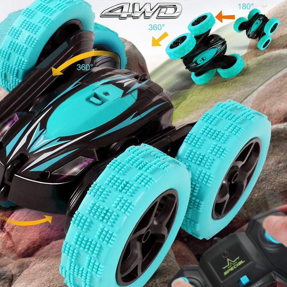 Rc Stunt Cars: Double Sided 360°Flip Rotating 4WD Race Car Toy For Outdoor & Indoor Birthday Gift