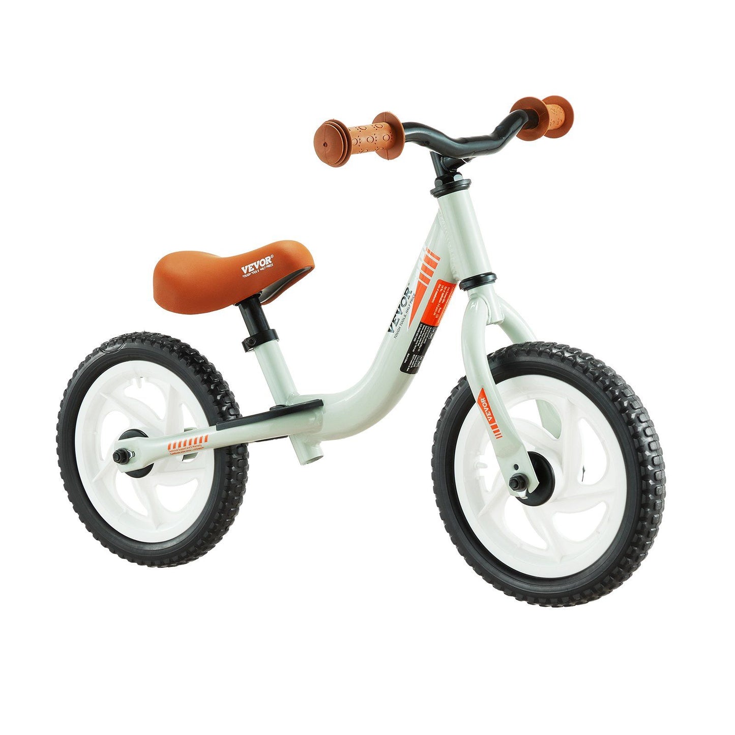 VEVOR Toddler Balance Bike, 12" Lightweight Aluminum Alloy Kids Bike with Adjustable Seat & Handlebar, EVA Foam Tires, No Pedal Kids Balance Bicycle Gift for 1-5 Years Boys Girls, 55LBS Support