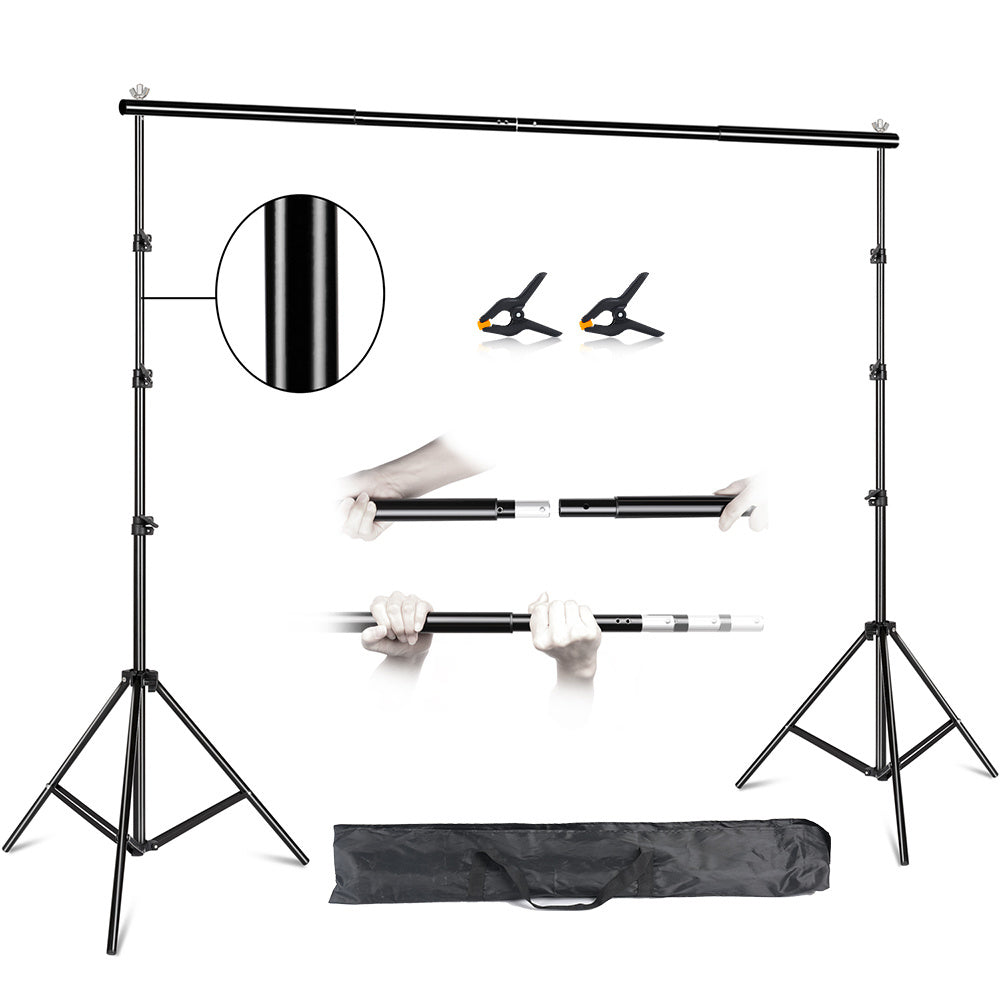 2x3M Photography Studio Background Backdrop Support Stand Adjustable Support System Kit with Carrying Bag