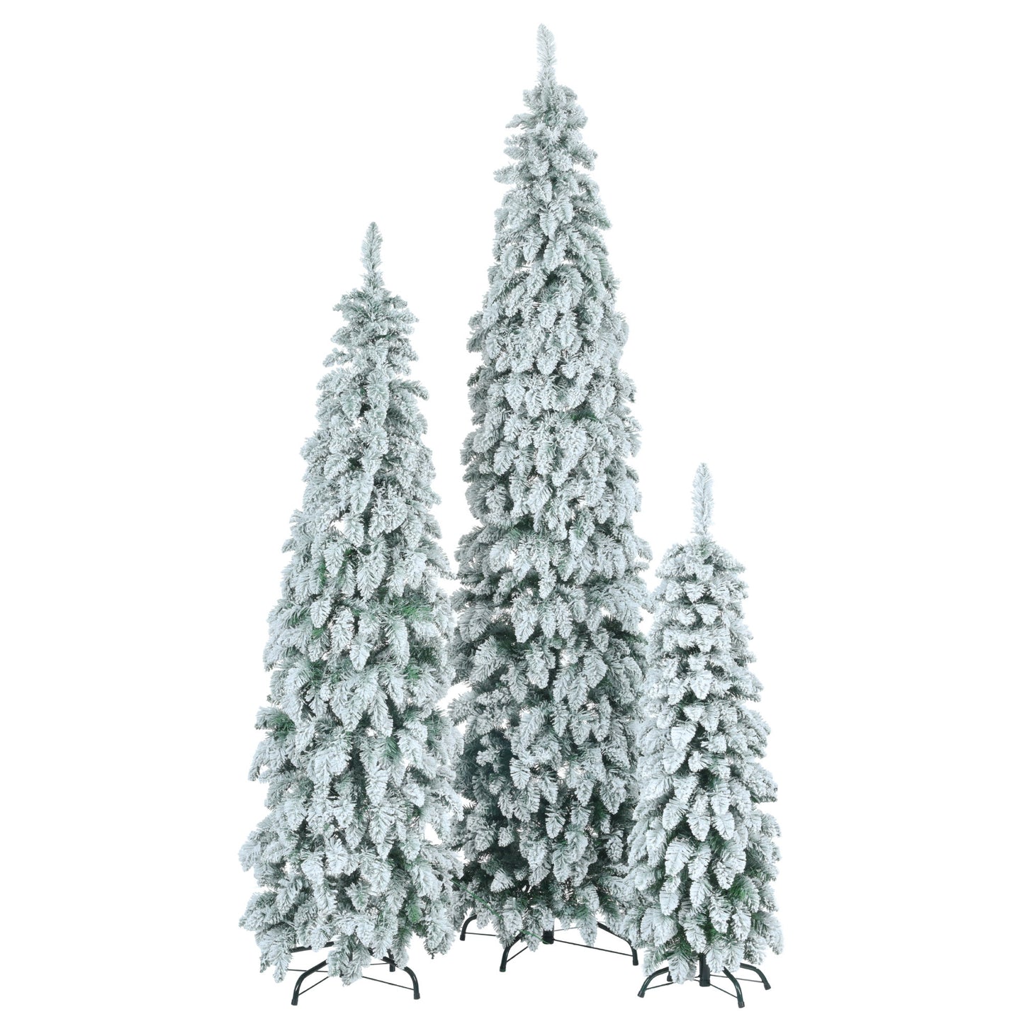 6FT PE&PVC Flocked Christmas tree