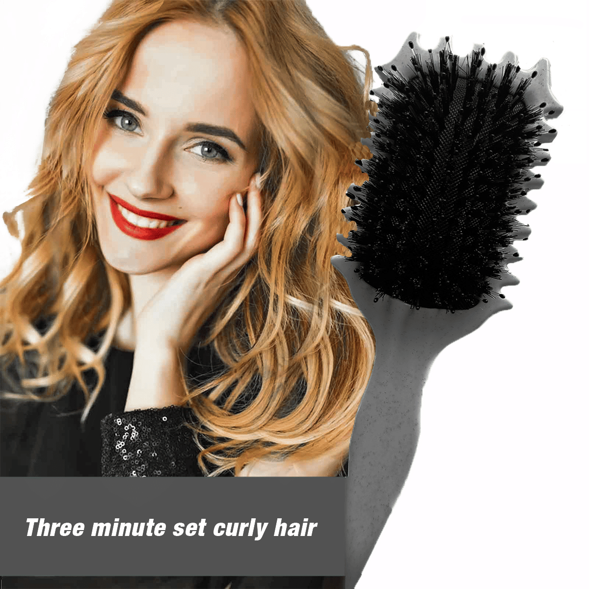 Curl Defining Brush,Boar Bristle Hair Brush Styling Brush for detangling,combing and shaping men and women,curls to reduce pulling and curl separation