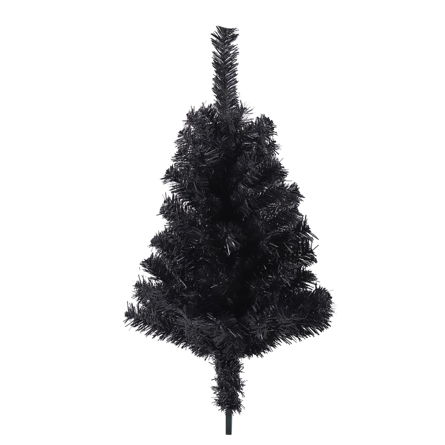 7.5FT Black Slim Artificial Christmas Tree Includes Foldable Metal Stand