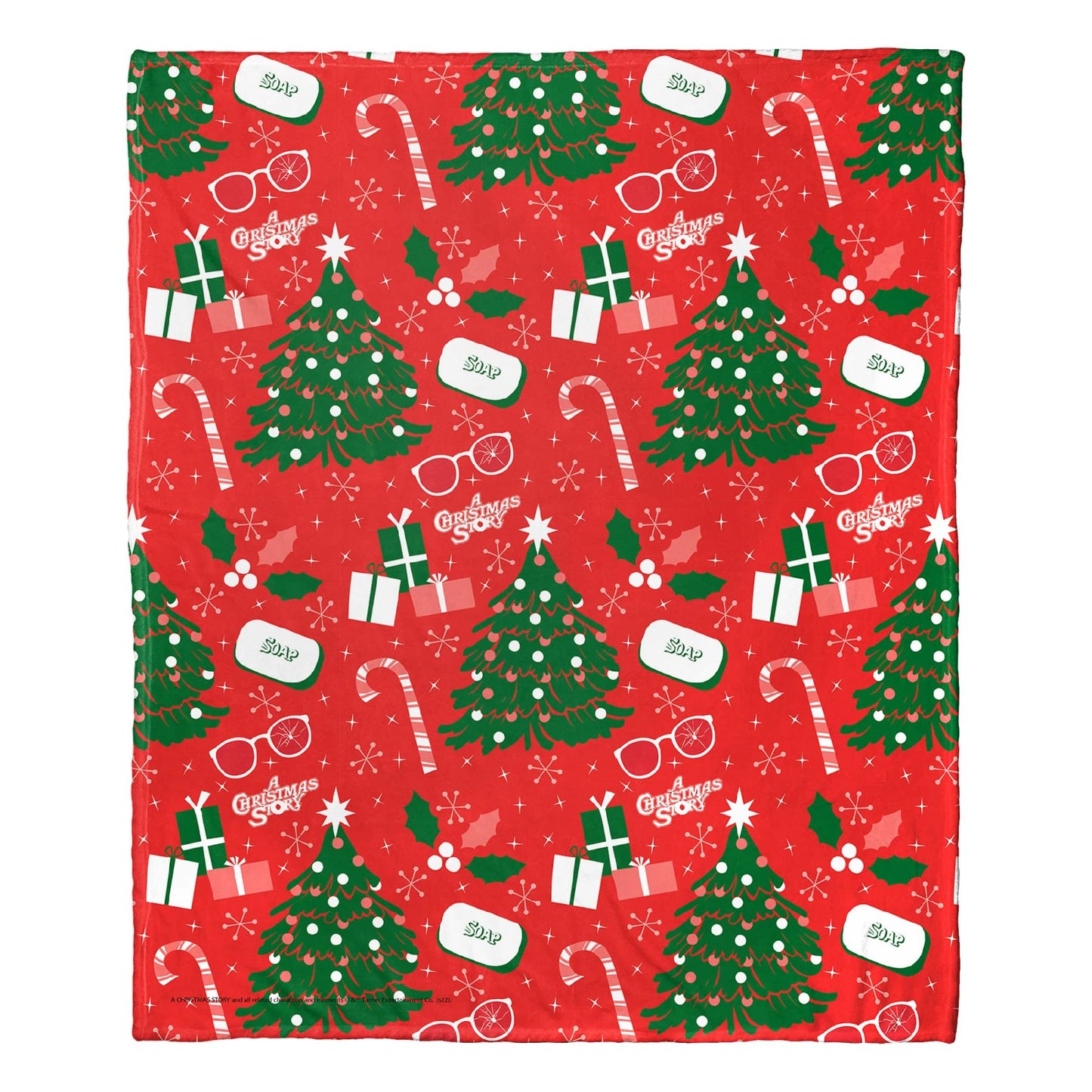 A Christmas Story Silk Touch Throw Blanket, 50" x 60", A Christmas Story