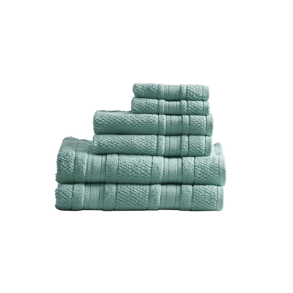 Super Soft Cotton Quick Dry Bath Towel 6 Piece Set