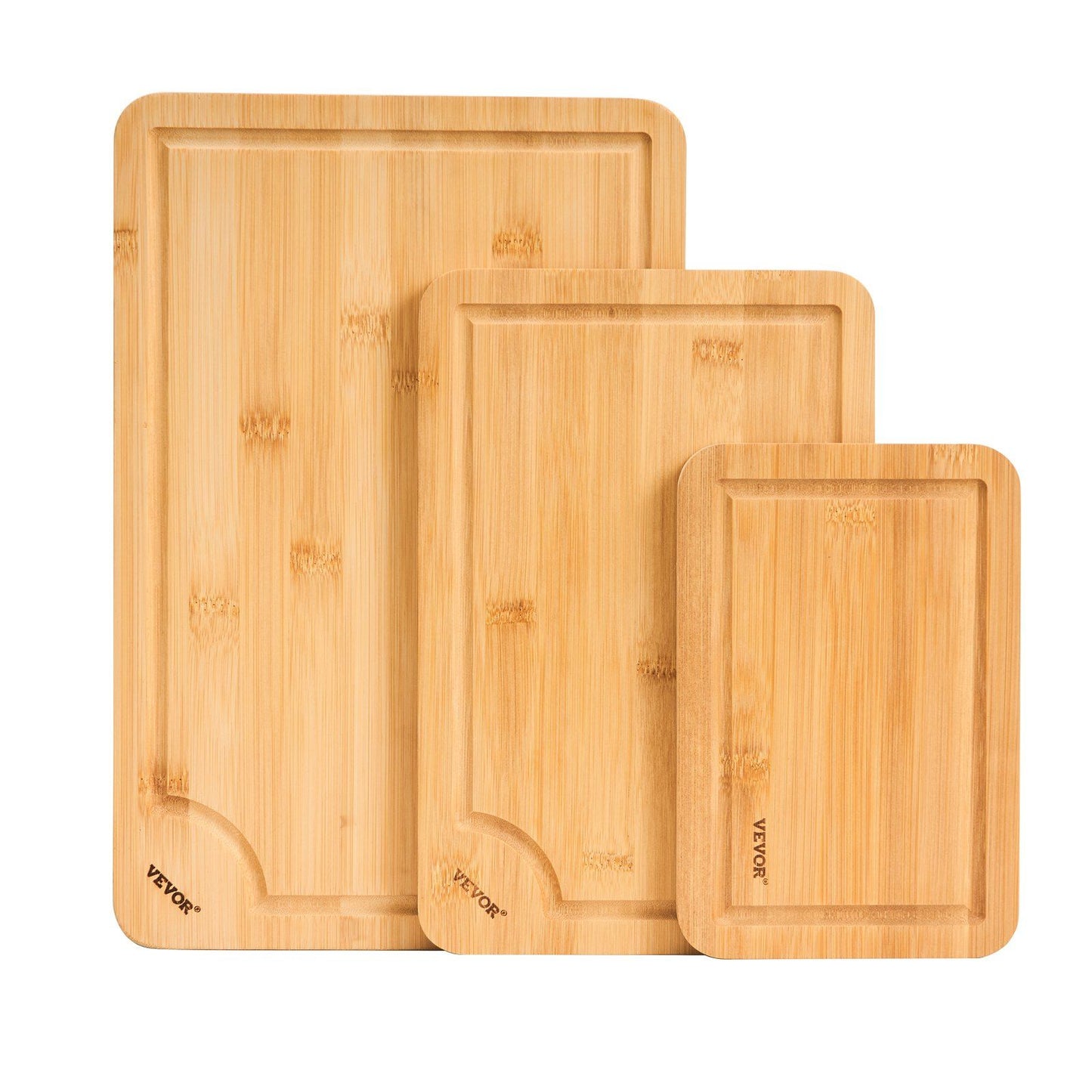 Bamboo Cutting Board Premium Versatile Cut Board with Built-in Handle